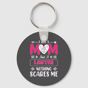 Nothing Es Me Funny Lawyer Mom Quote  Keychain