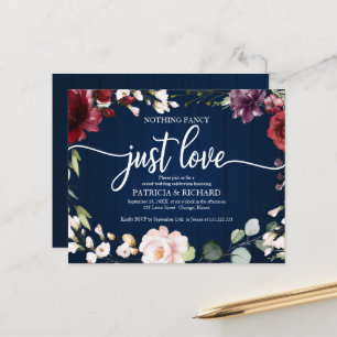Nothing Fancy Budget Rustic Wedding Invitations
