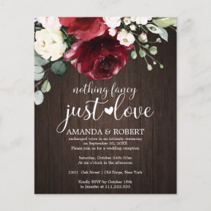 Nothing Fancy Cheap Rustic Wedding Invitations