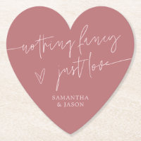 Nothing Fancy Just Love Blush Pink Wedding