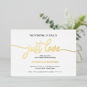 Nothing Fancy Just Love Casual Wedding