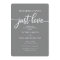 Nothing Fancy Just Love Casual Wedding Invitation