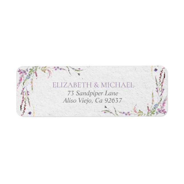 Nothing Fancy Just Love Floral Return Address (Front)