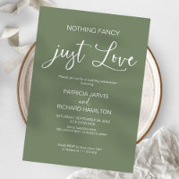Nothing Fancy Just Love Intimate Wedding