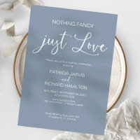 Nothing Fancy Just Love Intimate Wedding