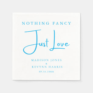 Nothing Fancy Just Love Minimal and Chic Wedding   Napkin
