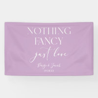 Nothing Fancy Just Love Minimalist Casual Wedding