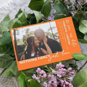 Nothing Fancy Just Love Retro Colour Save The Date