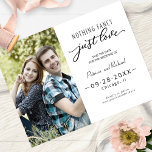 Nothing Fancy Just Love Save The Date Photo Postcard<br><div class="desc">Nothing Fancy Just Love Save The Date Photo Postcard</div>