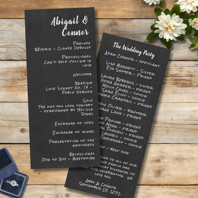 Nothing Fancy Just Love Simple Casual Chalkboard Program (Creator Uploaded)