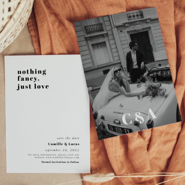 Nothing fancy just love trendy Wedding Invitation (Creator Uploaded)