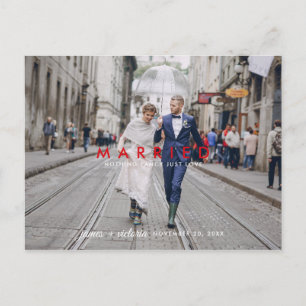 Nothing Fancy Just Love   Wedding Announcement