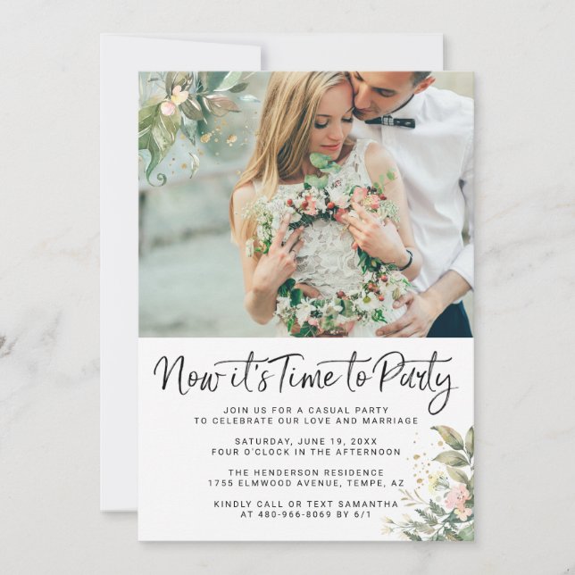 Nothing Fancy Just Love | Wedding Reception (Front)