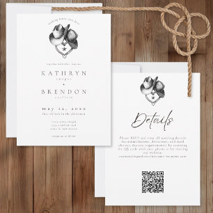Nothing Fancy Just Love Western Hat Rustic Wedding Invitation