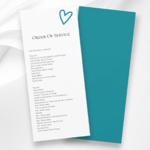 Nothing Fancy Order of Service Colourful Program