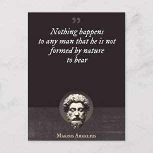 Nothing happens to any man that he is not formed  postcard