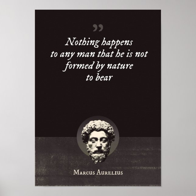 Nothing happens to any man that he is not formed  poster (Front)