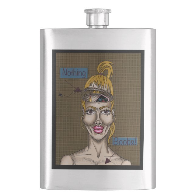 Nothing Hip Flask (Front)