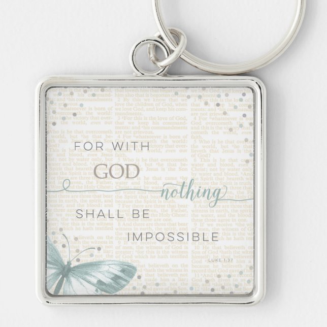 Nothing Is Impossible Keychain (Front)