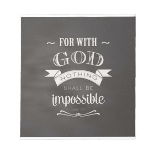 Nothing Is Impossible Notepad