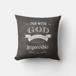 Nothing Is Impossible Throw Pillow