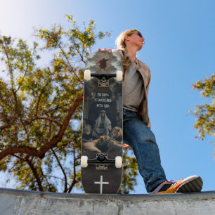 Nothing is Impossible with God Skateboard