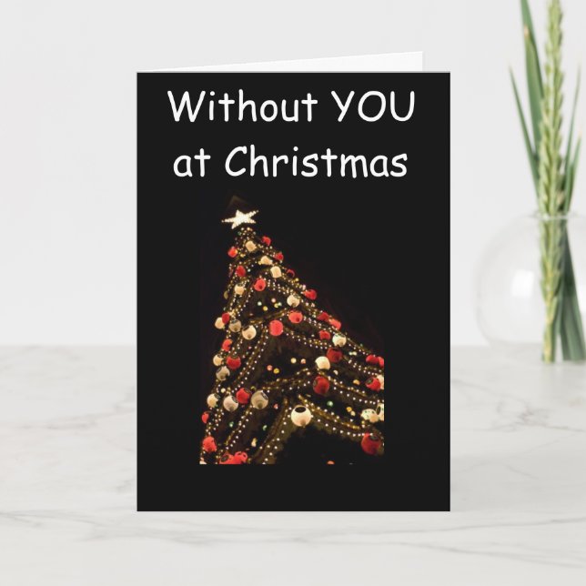 NOTHING IS RIGHT WITHOUT U AT CHRISTMAS HOLIDAY CARD (Front)