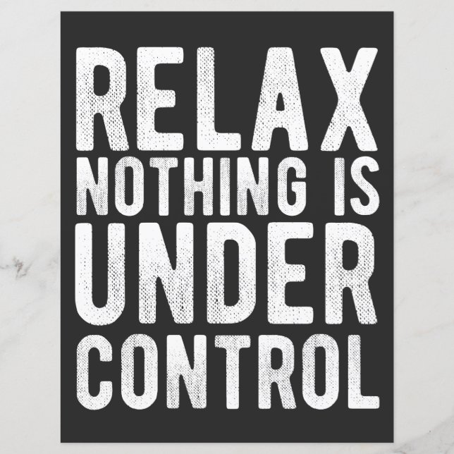 nothing is under control (Front)