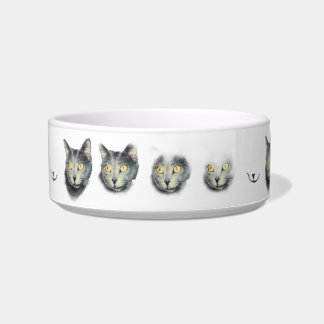 "Nothing Left but a Smile!" cat food bowl