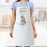 Nothing Like Gnome Cooking Apron<br><div class="desc">Custom apron featuring a thumbs up Gnome and the words "nothing like Gnome cooking" or any message you choose. Great holiday Christmas gift idea or create for yourself.</div>