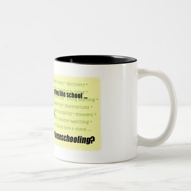 Nothing Like School Two-Tone Coffee Mug (Right)