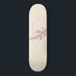 Nothing Personal - Cherry Blossom Skateboard<br><div class="desc">This design features a cherry blossom branch with the words "Nothing Personal" both in English and Japanese text.</div>