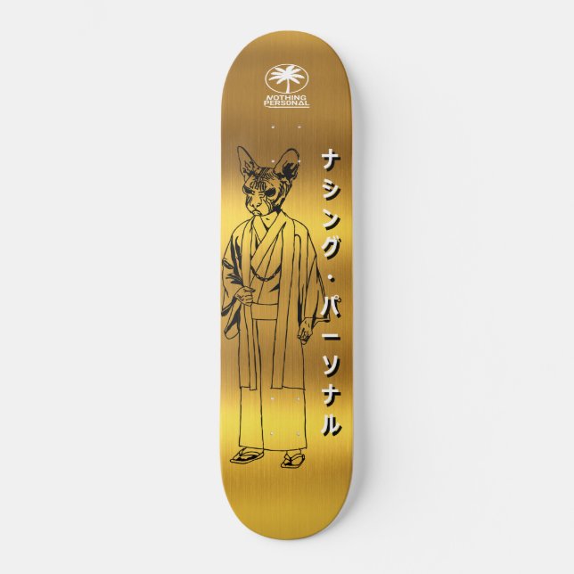 Nothing Personal Kimono Cat Skateboard (Front)