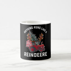 Nothing Runs Like A Reindeere Tractor Reindeer Coffee Mug