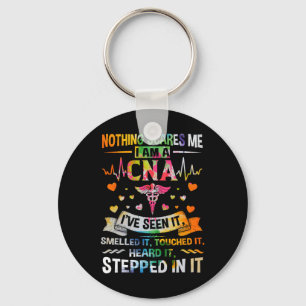 Nothing Scares Me Cna Nurse Job Lover Gift Cna Nur Keychain