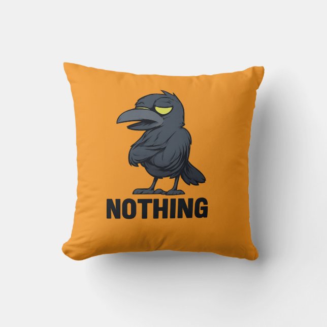 NOTHING THROW PILLOW (Front)