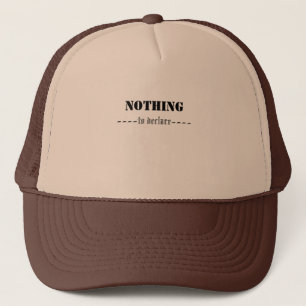 NOTHING TO DECLARE HAT