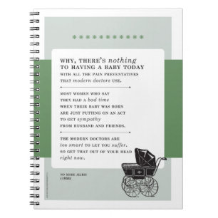 Nothing to Having a Baby Vintage Bad Advice Notebook