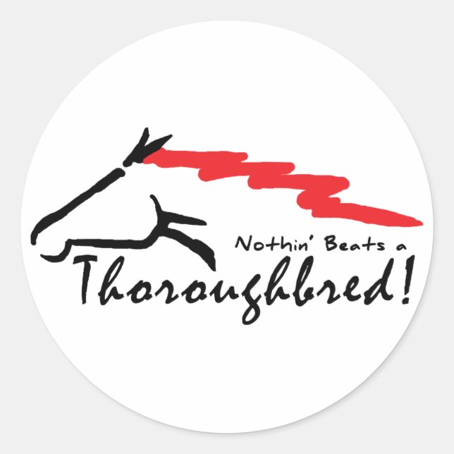 NothingBeats Classic Round Sticker (Front)