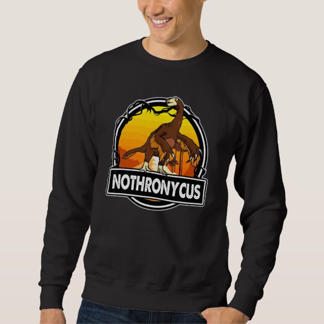 Nothronycus Dinosaur Prehistoric Dinosaurs Sweatshirt (Front)