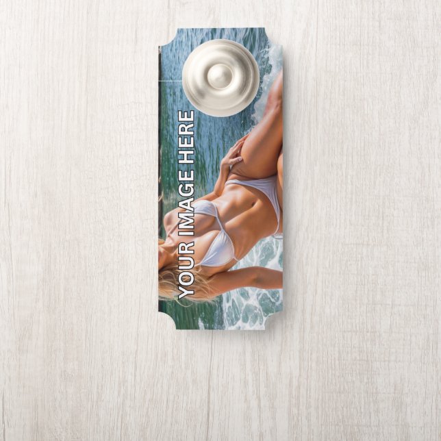 NOTICE! 🚪 Custom Door Hanger – Add Your Design (On Knob)