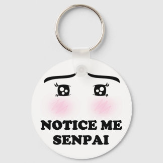 Notice Me Senfather Blushing Anime Girl Kawaii Suk Keychain