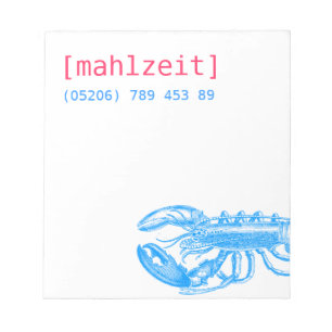 Notizkarten für Restaurants Notepad