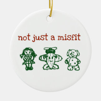 notjustxmas ceramic ornament