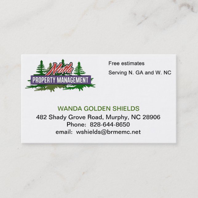 Notla Business Card (Front)