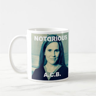 NOTORIOUS A.C.B. SCOTUS COFFEE MUG