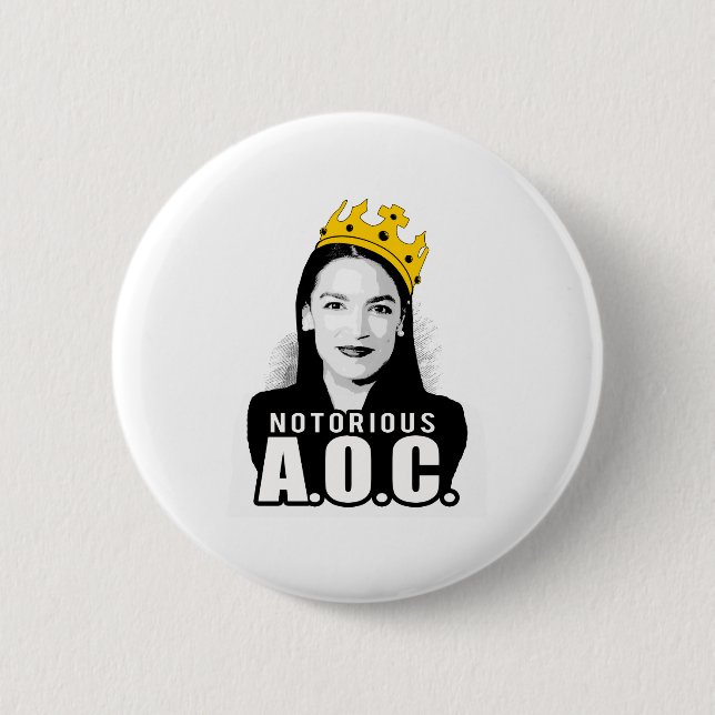 Notorious AOC 2 Inch Round Button (Front)