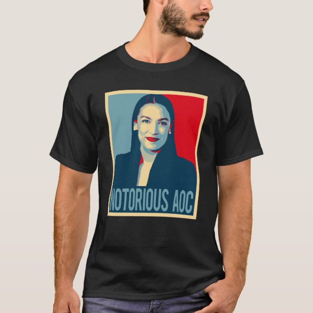 Notorious AOC Alexandria Ocasio Cortez T-Shirt (Front)