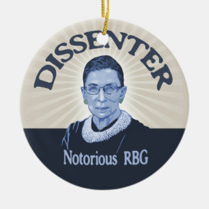 Notorious Dissenter Ceramic Ornament