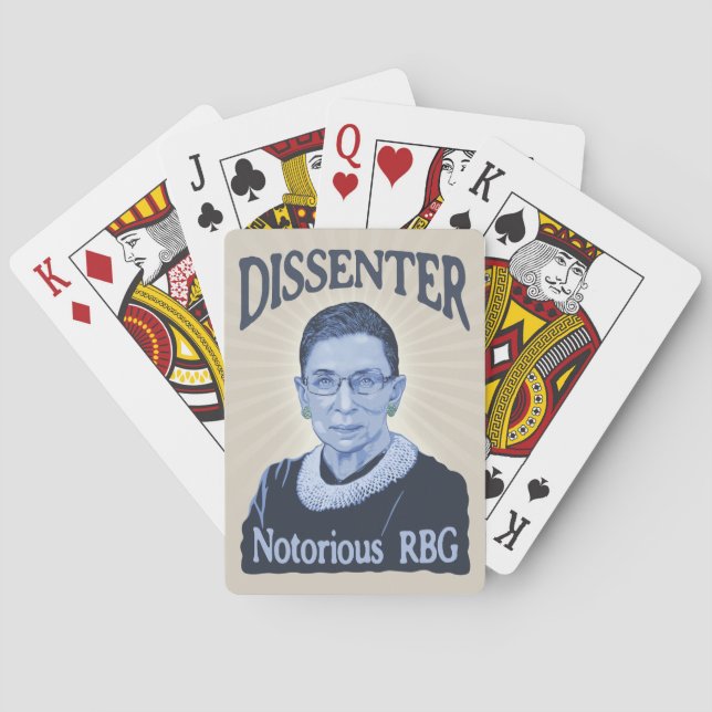 Notorious Dissenter Playing Cards (Back)